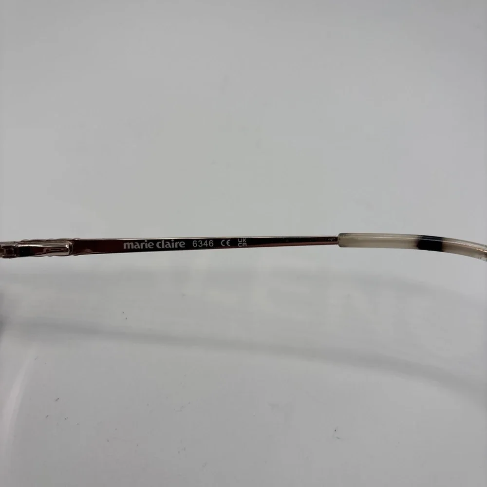 Marie Claire Women's 6346 Black/Gold Eyeglasses Frames Size 54-17-140mm #C190